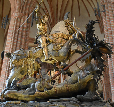 St George and the Dragon image used as icon for Is Training the Answer? 